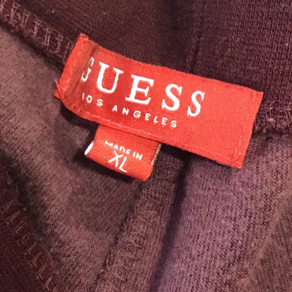 GUESS? Logo Velour sweat pants! Size XL - Picture 4 of 9